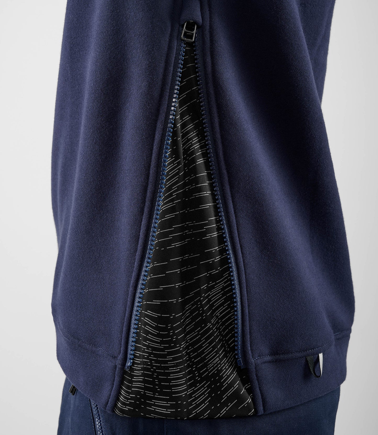 25WSWLI74PE_8_urban sweatshirt zipped dark navy lifewear zip side pedaled