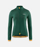 W3SJKES78PE_1_women cycling jacket windproof green essential front pedaled