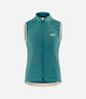 W4SVEEL18PE_1_women cycling vest windproof teal element front pedaled