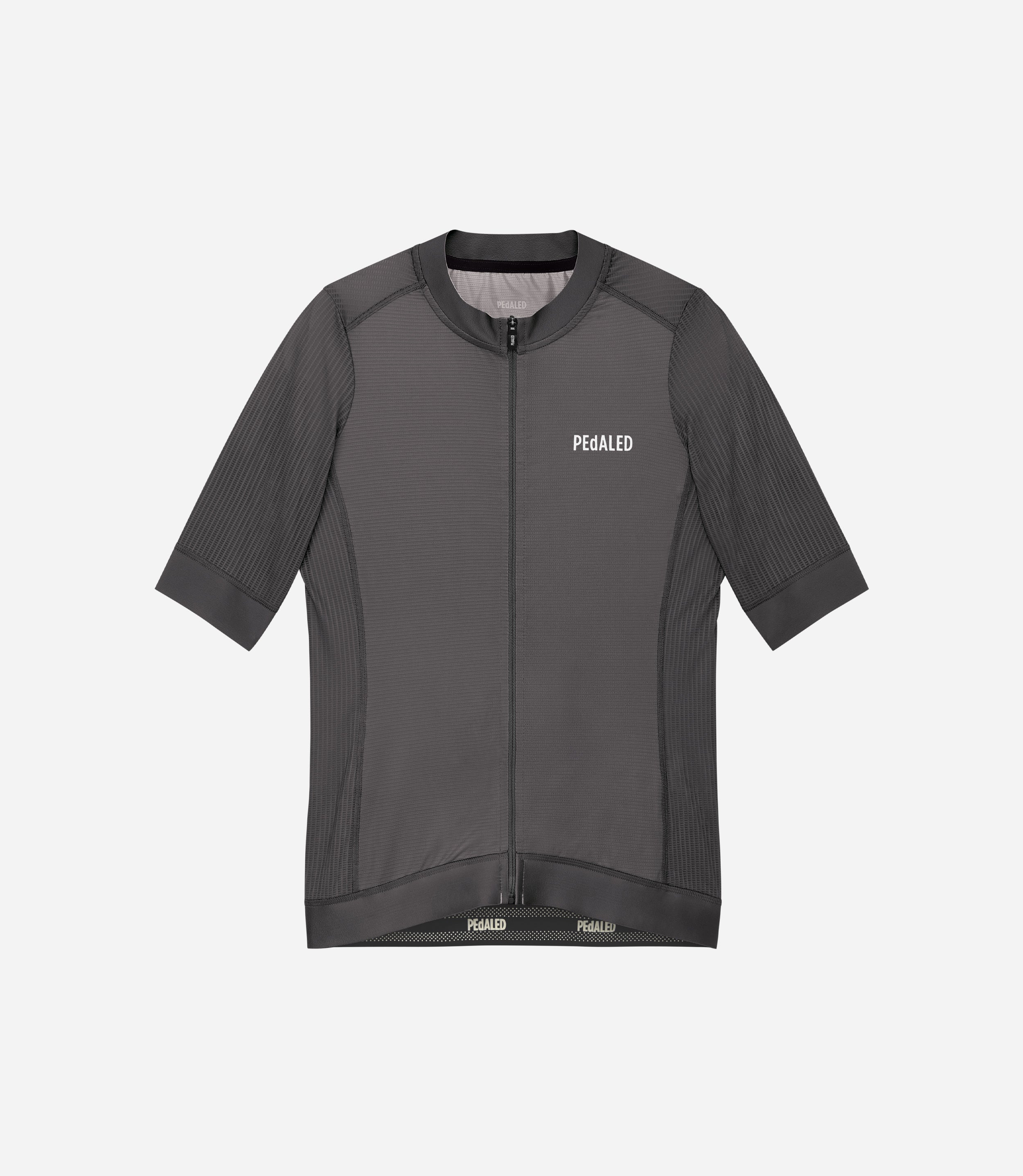 pedaled essential jersey Men's Dark Grey Mesh Cycling Jersey | Element