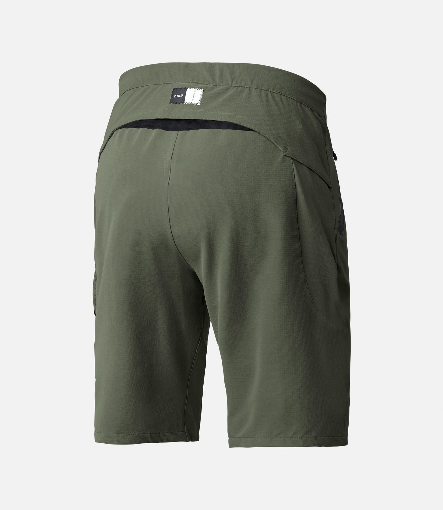 22SSHJA03PE_2_men gravel shorts green jary back pedaled