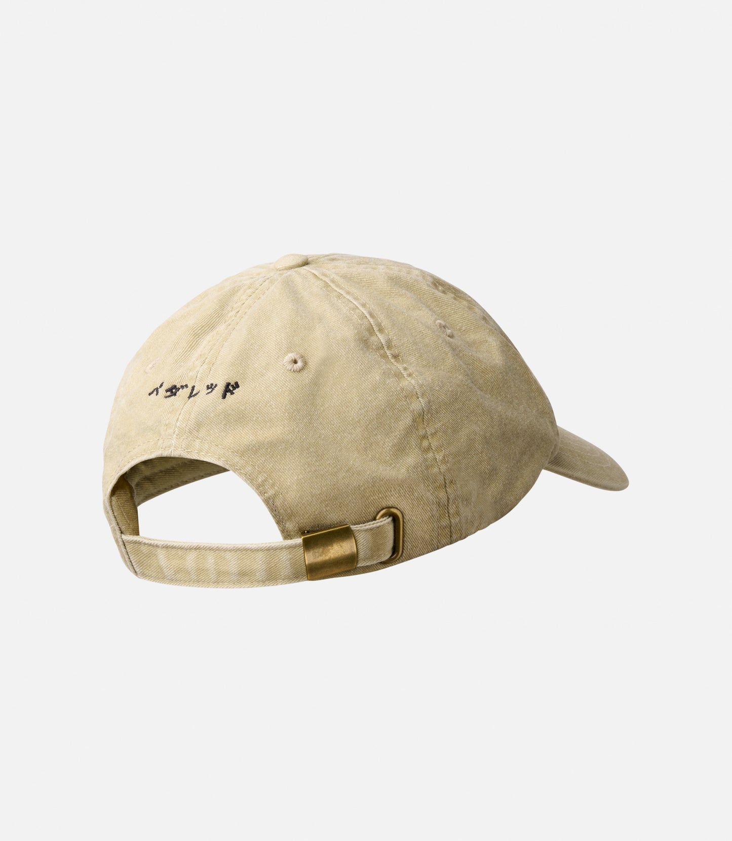 23SCALO0GPE_2_cotton cap off white logo back pedaled