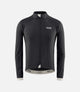 23SJKES00PE_1_men cycling jacket windproof black essential front pedaled