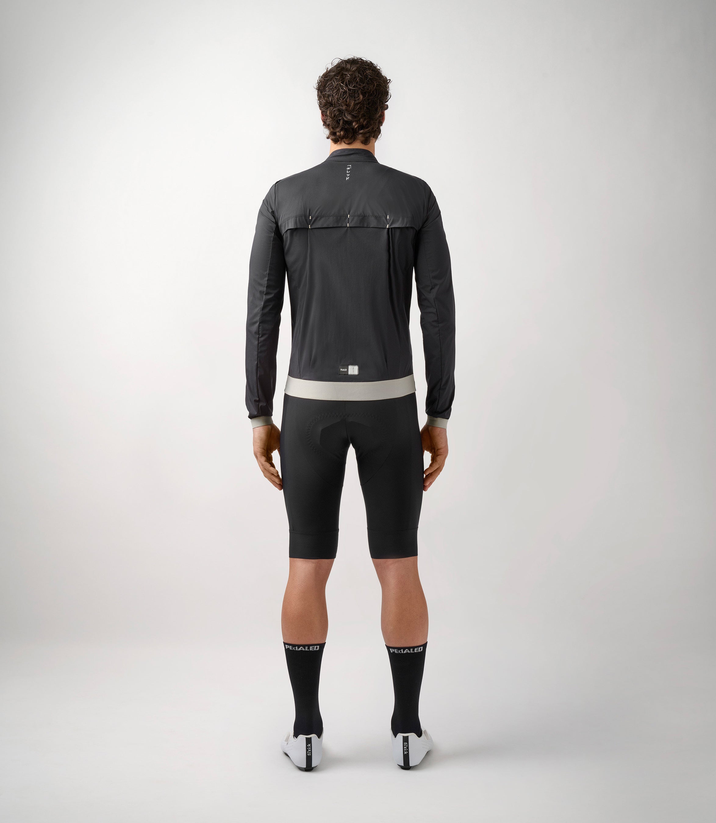 pedaled essential Windproof Bike Cycling Jacket Black for Men