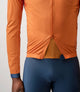 23SJKES0HPE_8_men cycling windproof jacket orange double zip essential pedaled