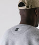 23SSWLO02PE_7_cotton urban sweatshirt grey back logo pedaled