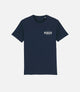 23STSLO05PE_1_cotton tshirt navy logo front pedaled