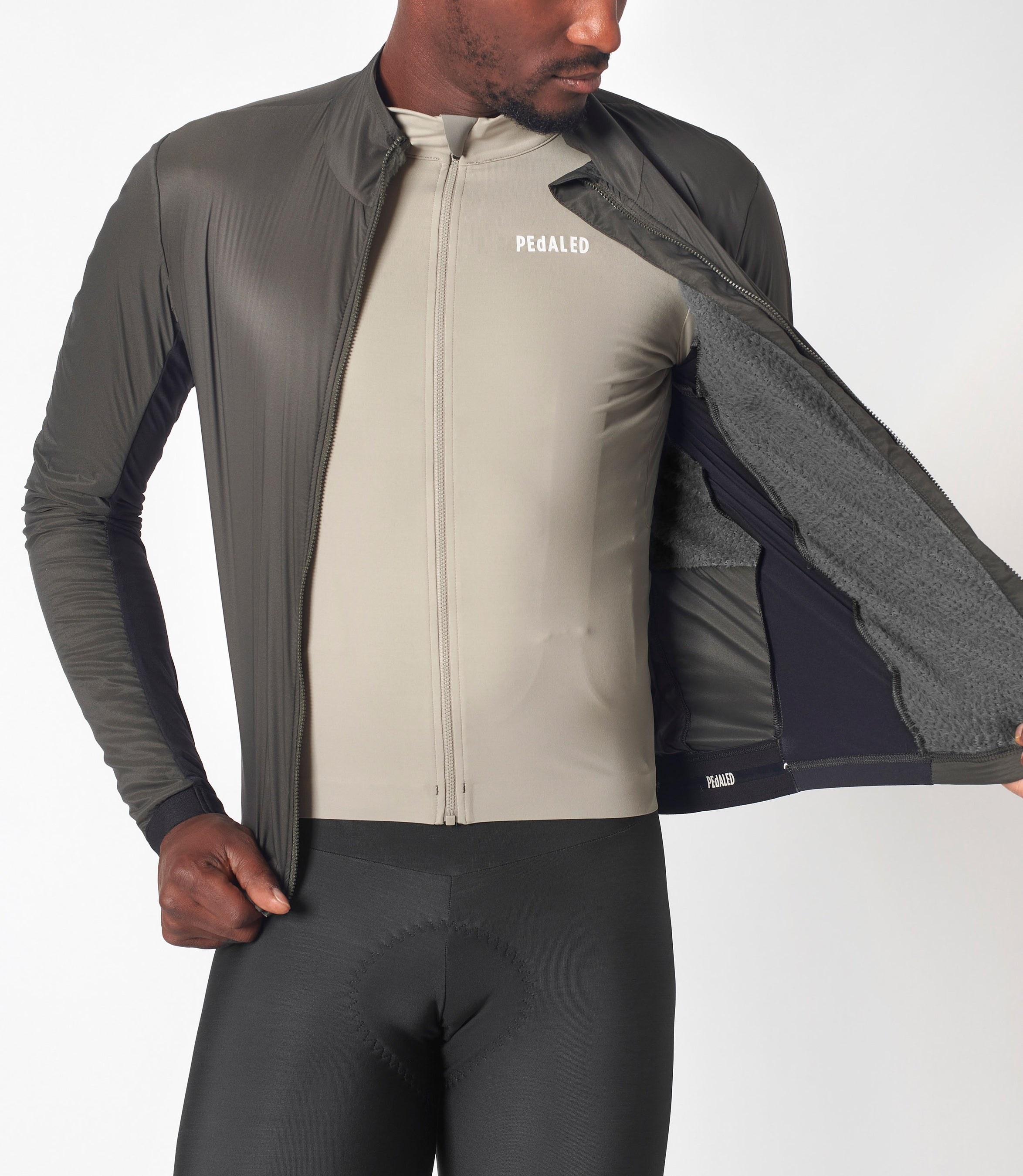 23WAJEE20PE_5_men cycling jacket alpha grey essential front open pedaled