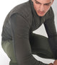 23WAJOD20PE_8_men cycling insulated jacket grey odyssey sleeve detail pedaled