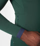 23WJSEE78PE_6_men cycling jersey long sleeve green essential cuff pedaled
