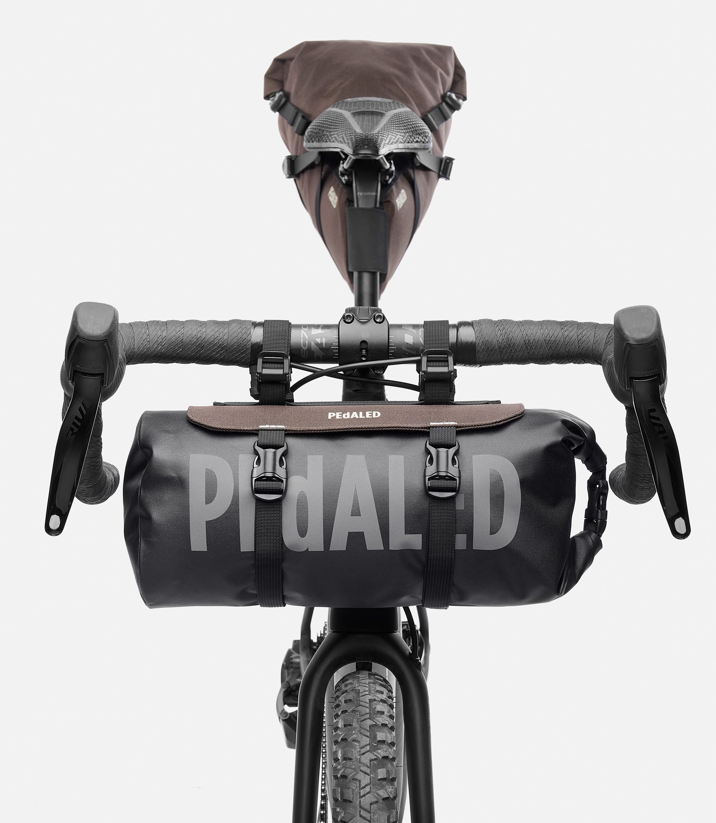 Bikepacking Waterproof Handlebar Bag Brown PEdALED