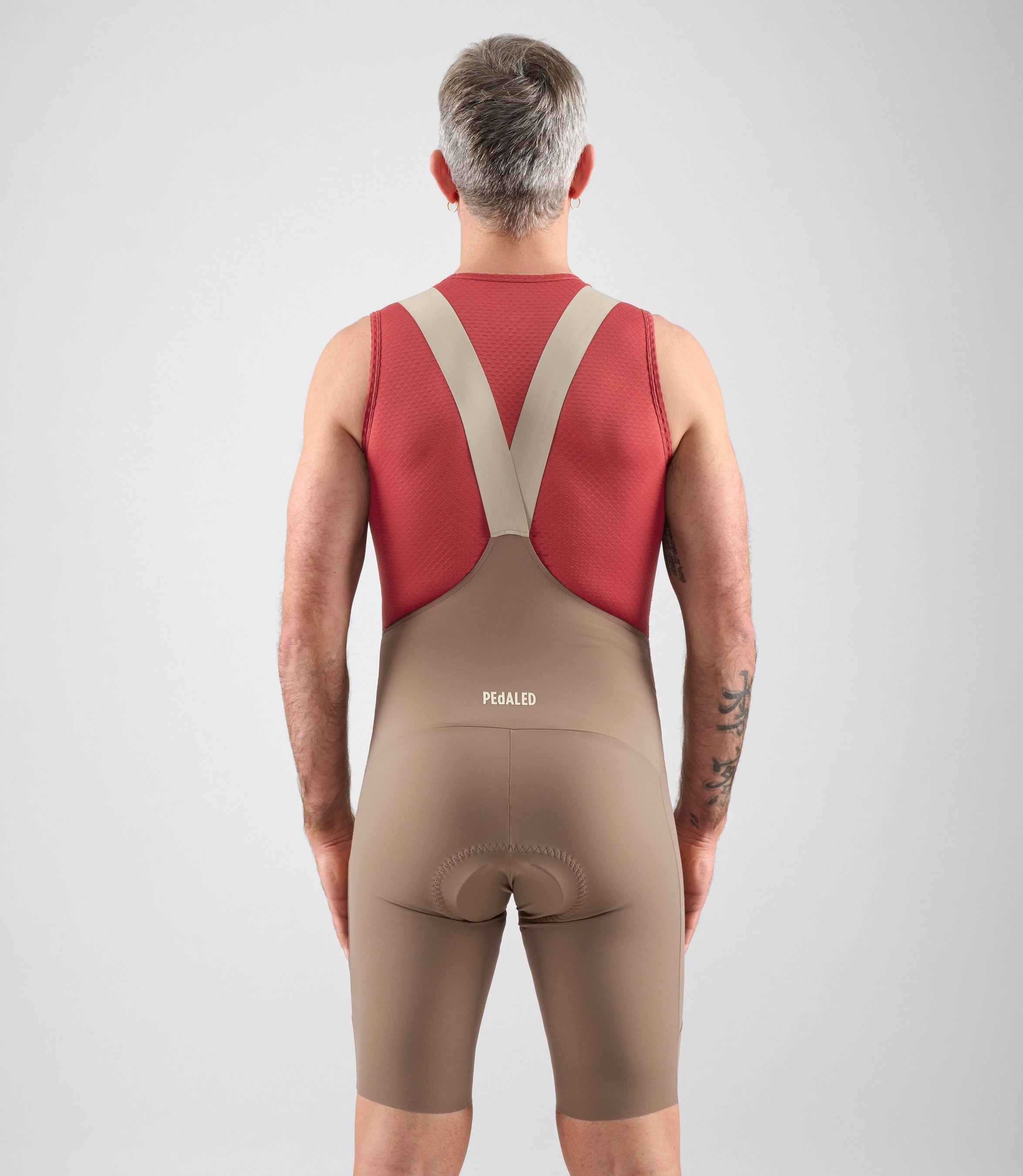 Rennrad-Funktionsunterwäsche Kurzarm Rot für Herren
