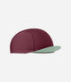 24SCAEL26PE_2_cycling cap burgundy element side pedaled