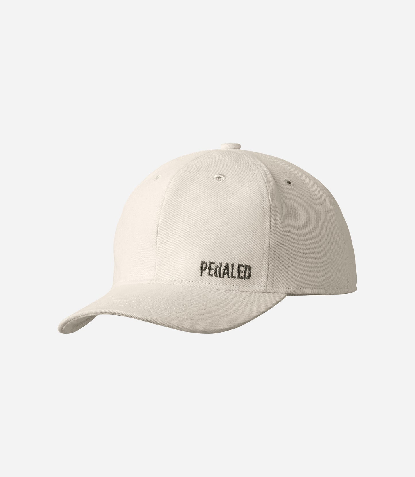 24SCALO0GPE_1_cotton cap offwhite logo front pedaled