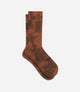 24SDSEL14PE_1_cycling socks tie dye brown element front pedaled