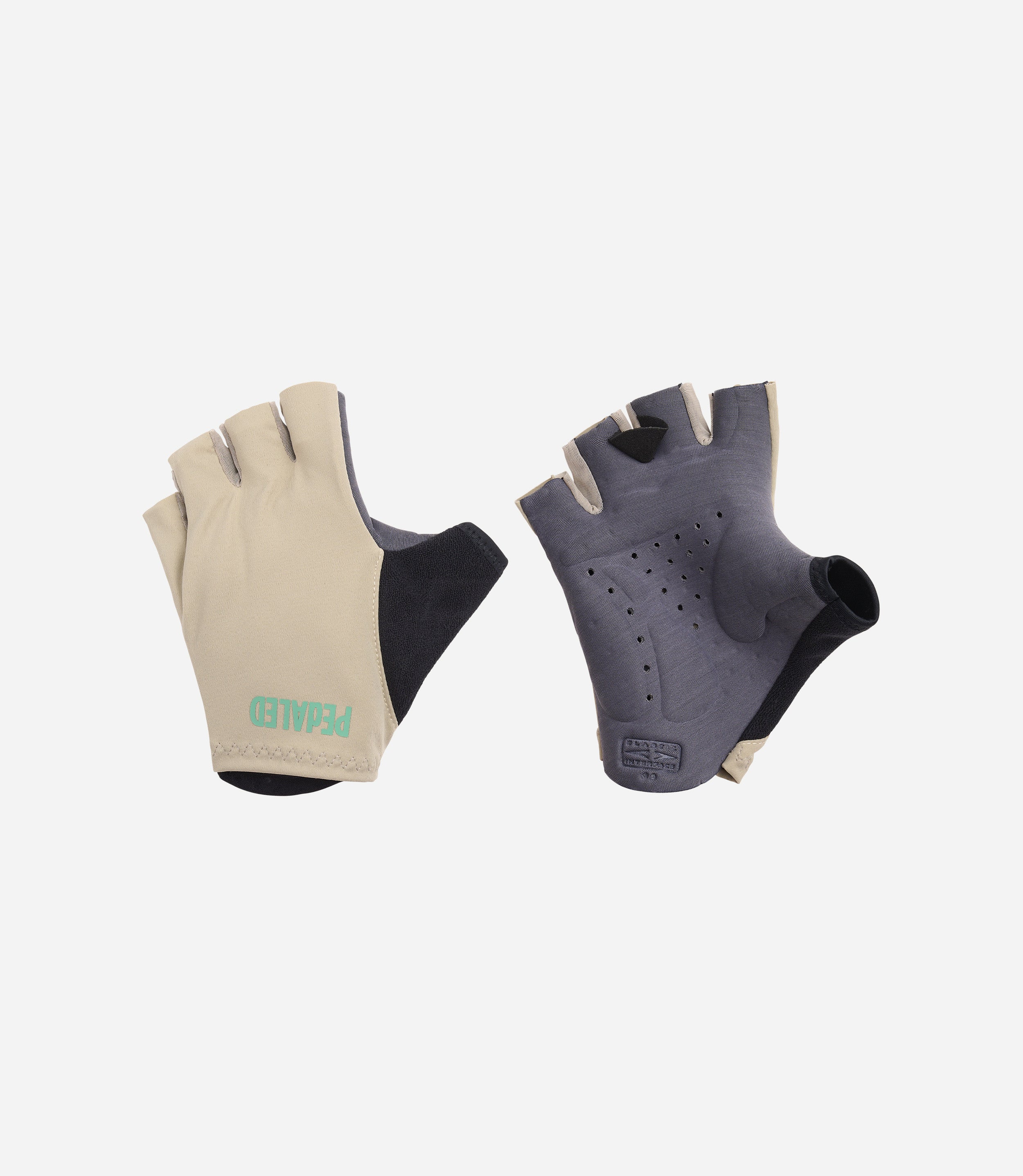 Light Cycling Gloves Beige Odyssey Collection PEdALED