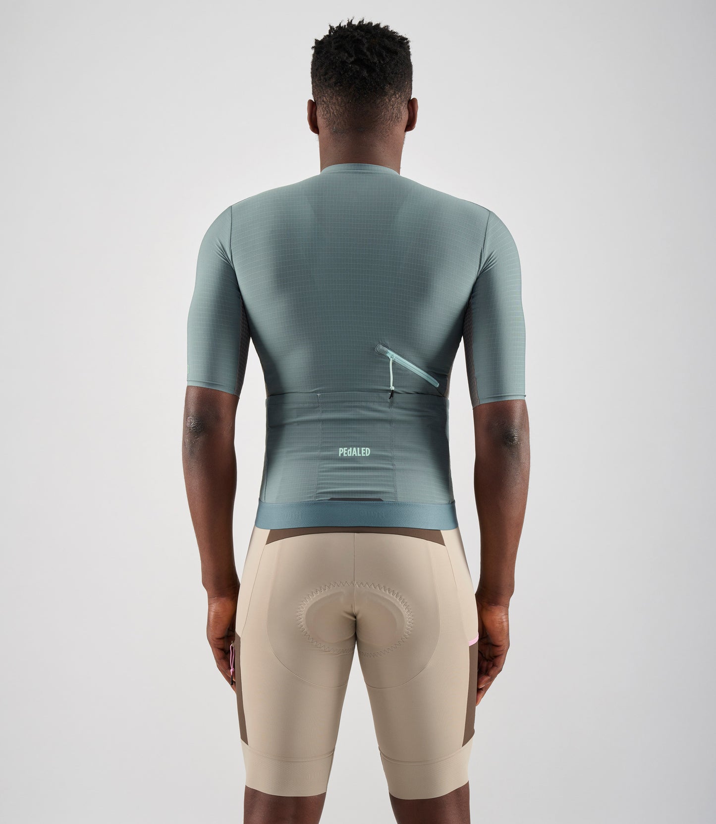 pedaled odyssey jersey Short Sleeve Cargo Cycling Jersey Grey for Men
