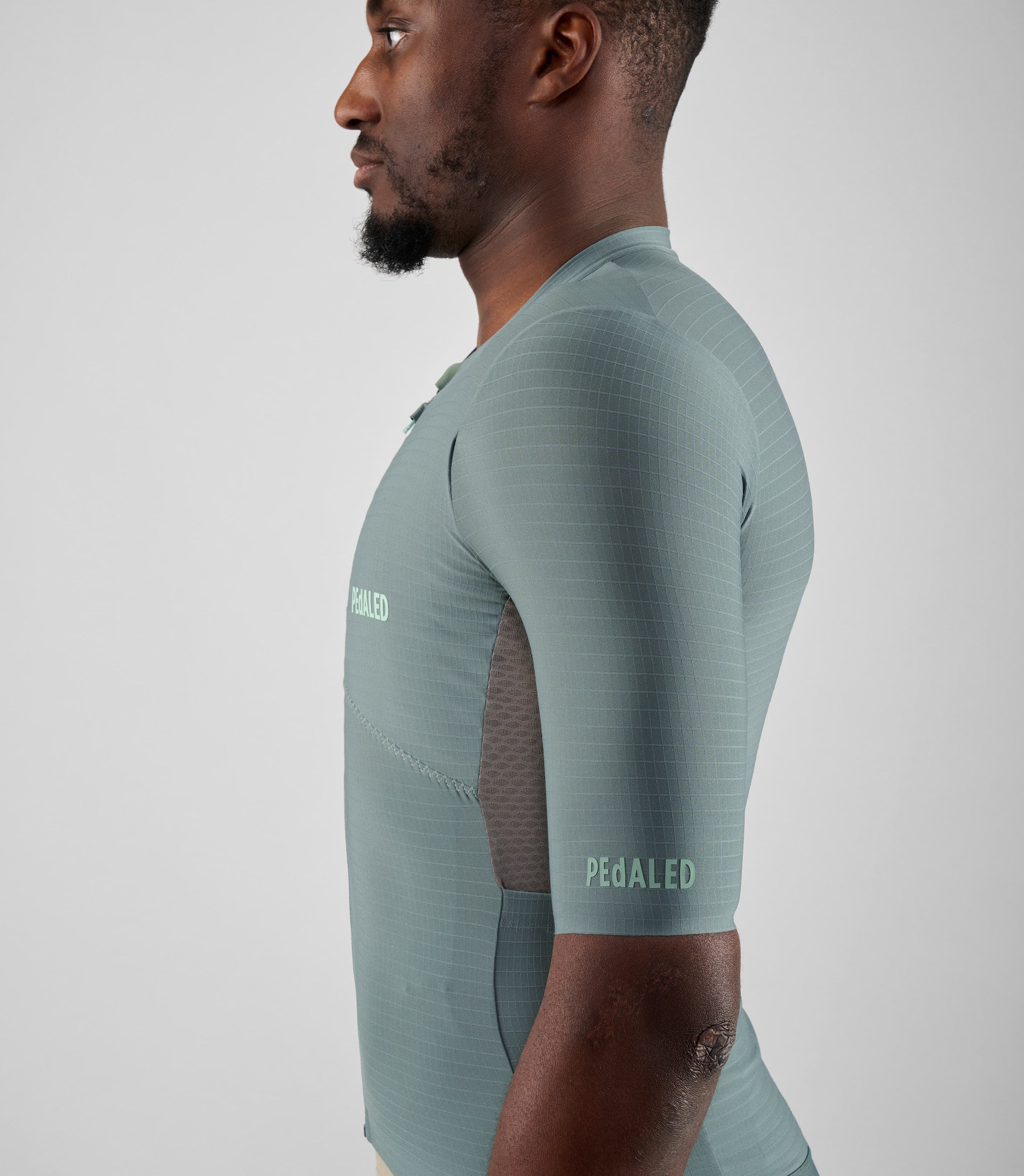 pedaled odyssey jersey Short Sleeve Cargo Cycling Jersey Grey for Men