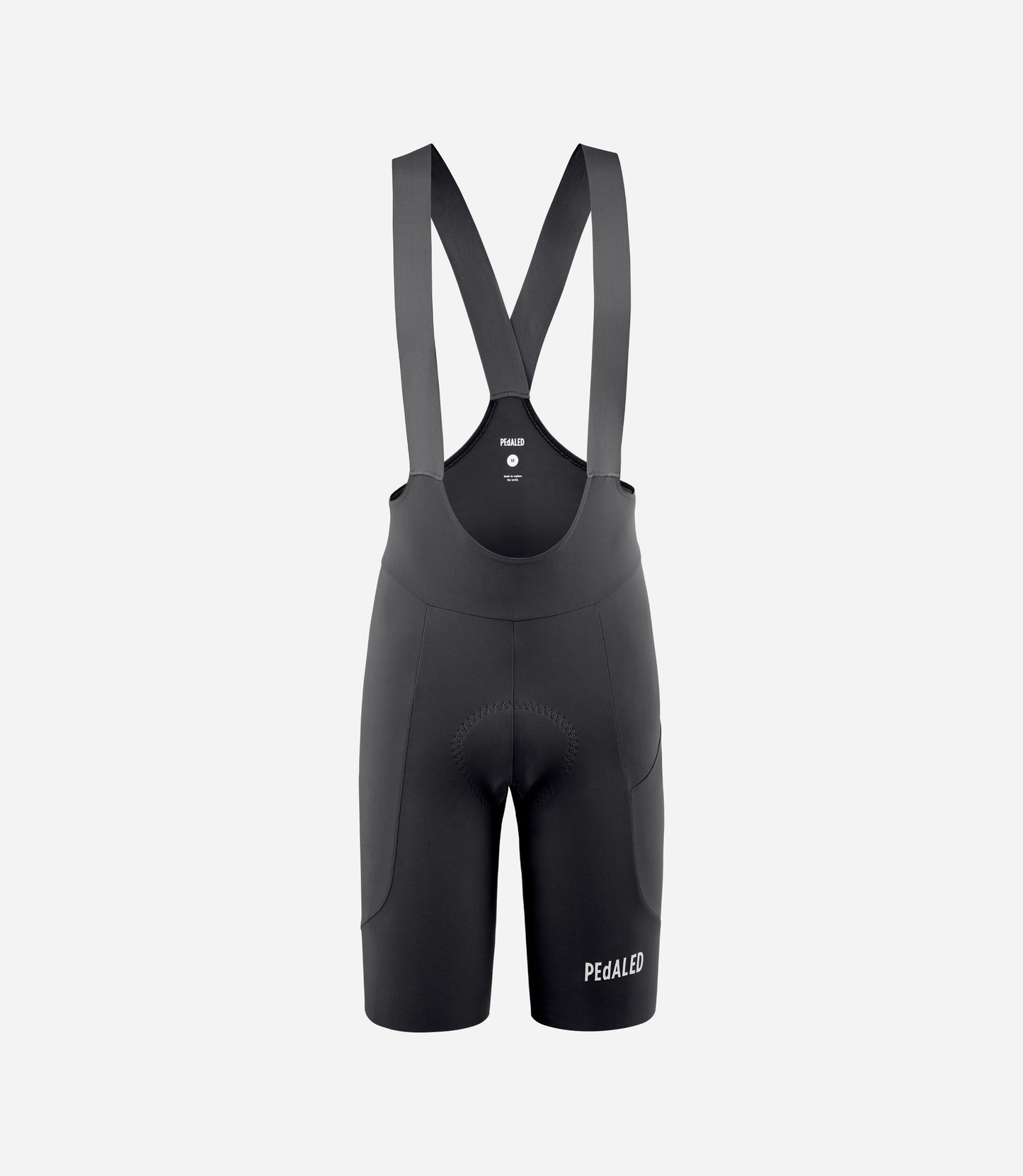 24SLBEL00PE_1_men cycling lightweight bibshort black element front pedaled