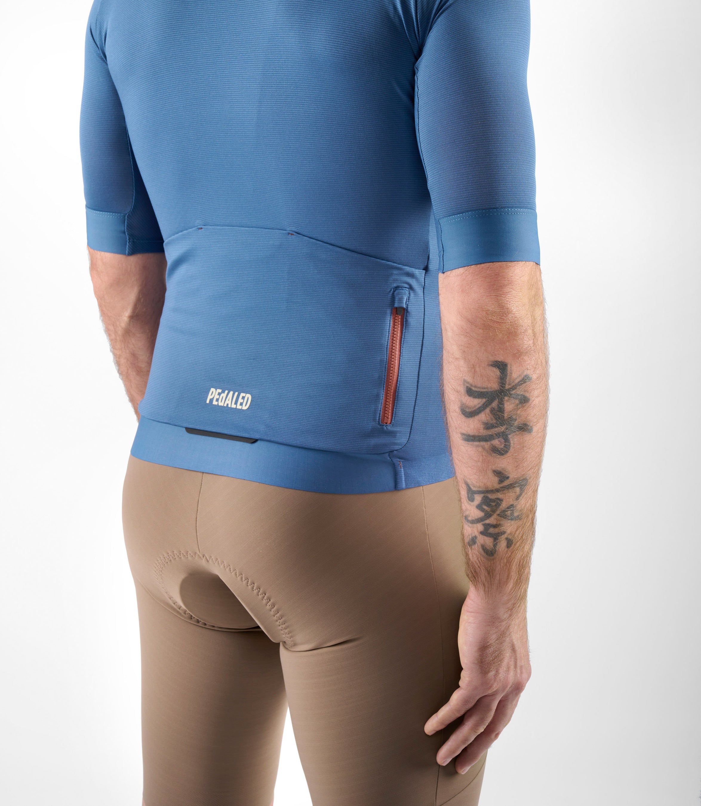 pedaled trikot Kurzarm Rennrad Cycling Trikot Marineblau für Herren