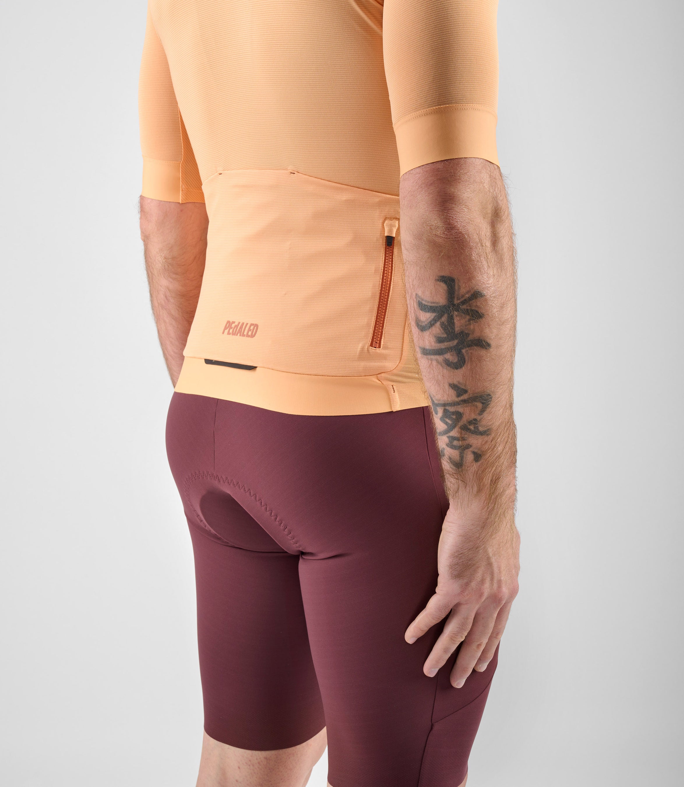 Kurzarm Rennrad Cycling Jersey Orange für Herren
