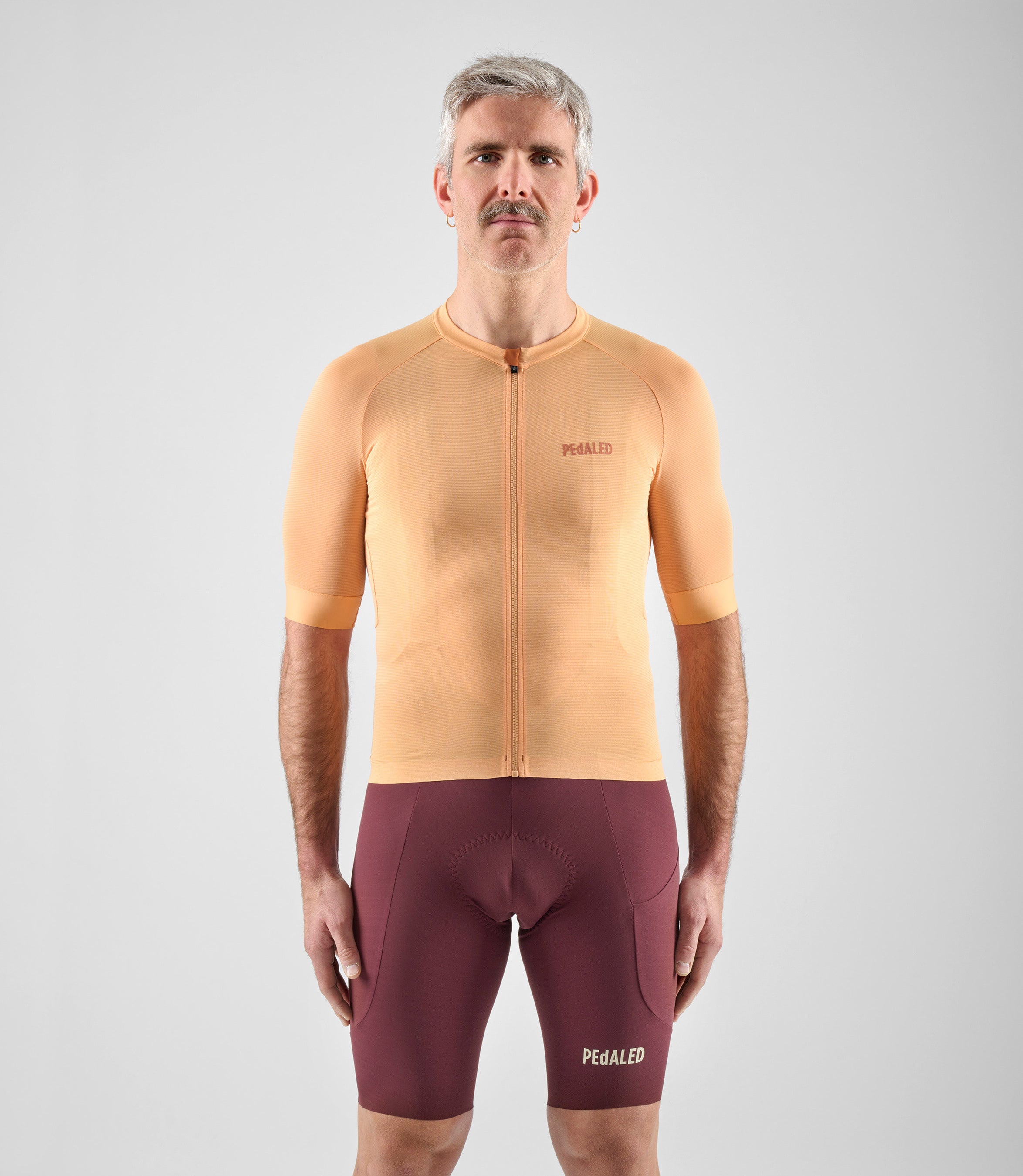 fahrradbekleidung orange Kurzarm Rennrad Cycling Jersey Orange für Herren