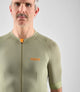24SLJEL62PE_3_cycling jersey lightweight men olive green element front pedaled