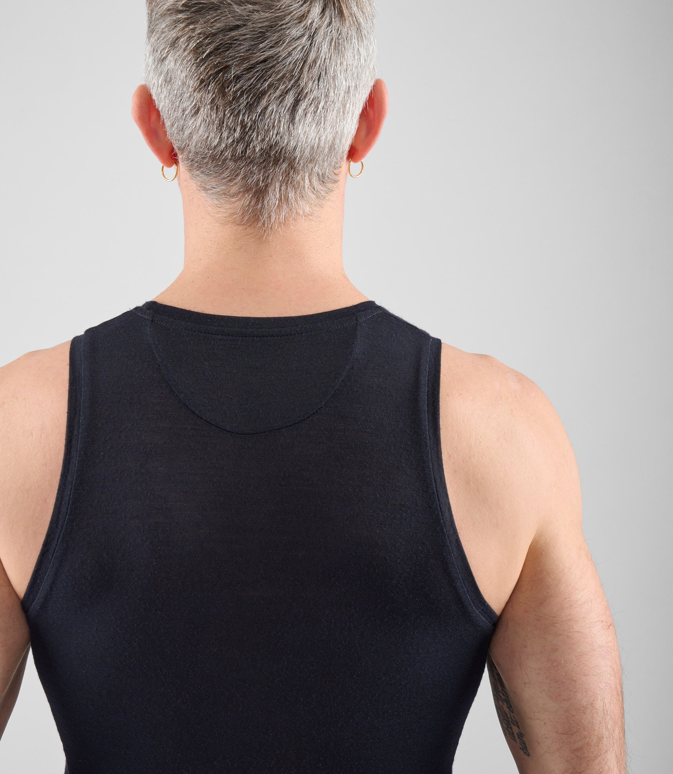 base layer rennrad herren Herren Merino Rennrad-Funktionsunterwäsche Ärmellos – Schwarz