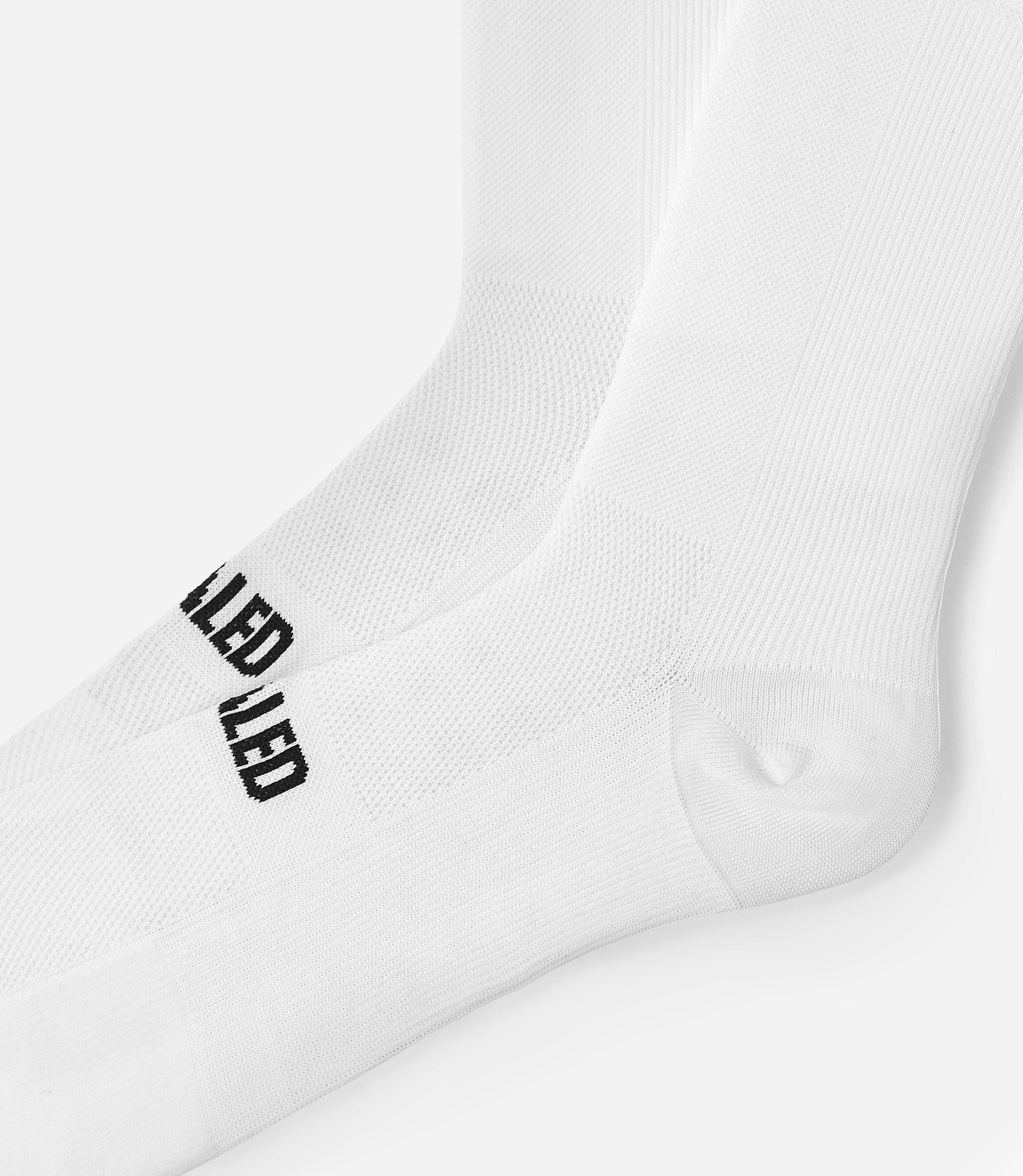 24SSSEL01PE_2_cycling socks white element detail pedaled