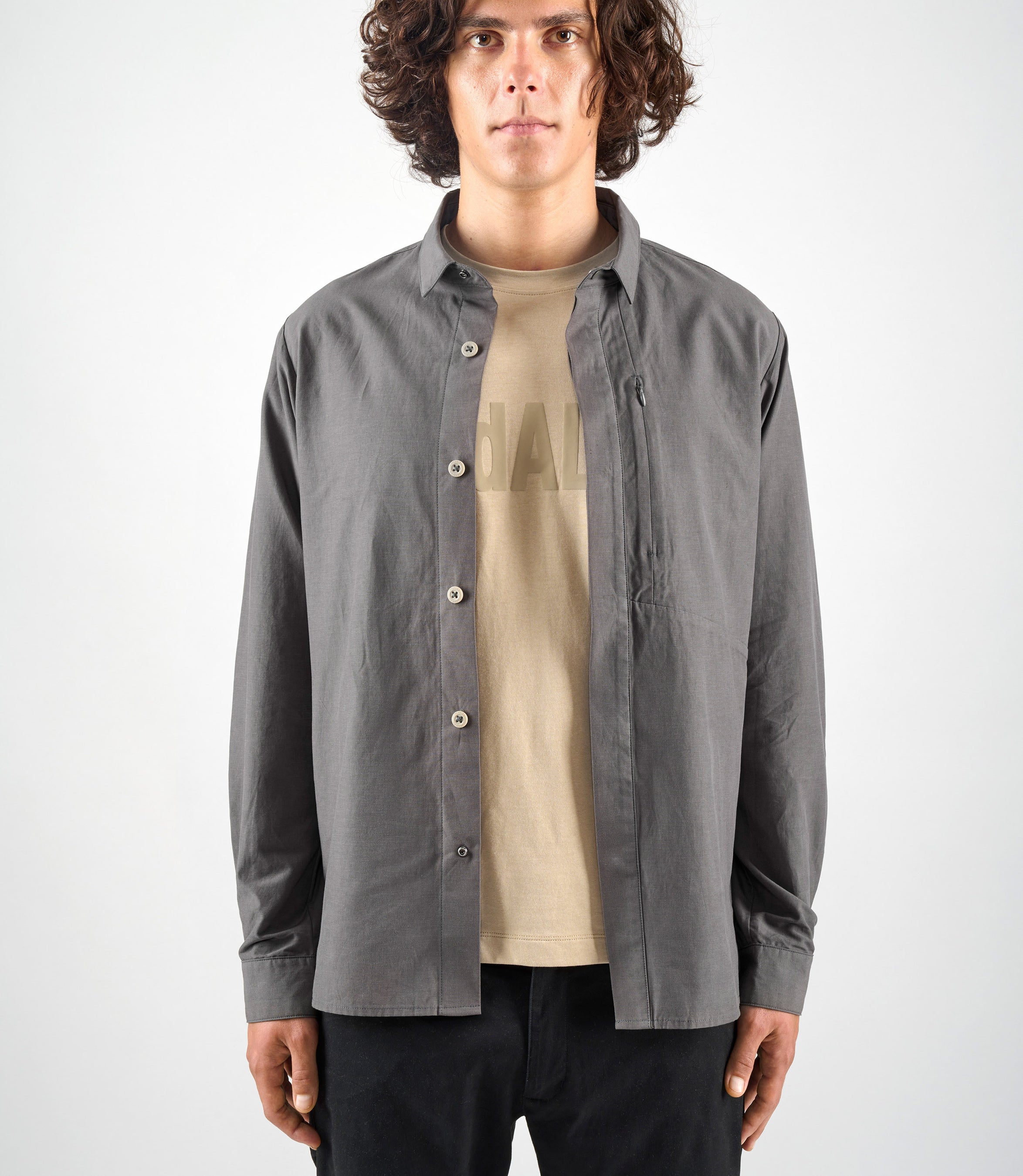 Urban Bike Shirt Grey for Men PEdALED - Main Image