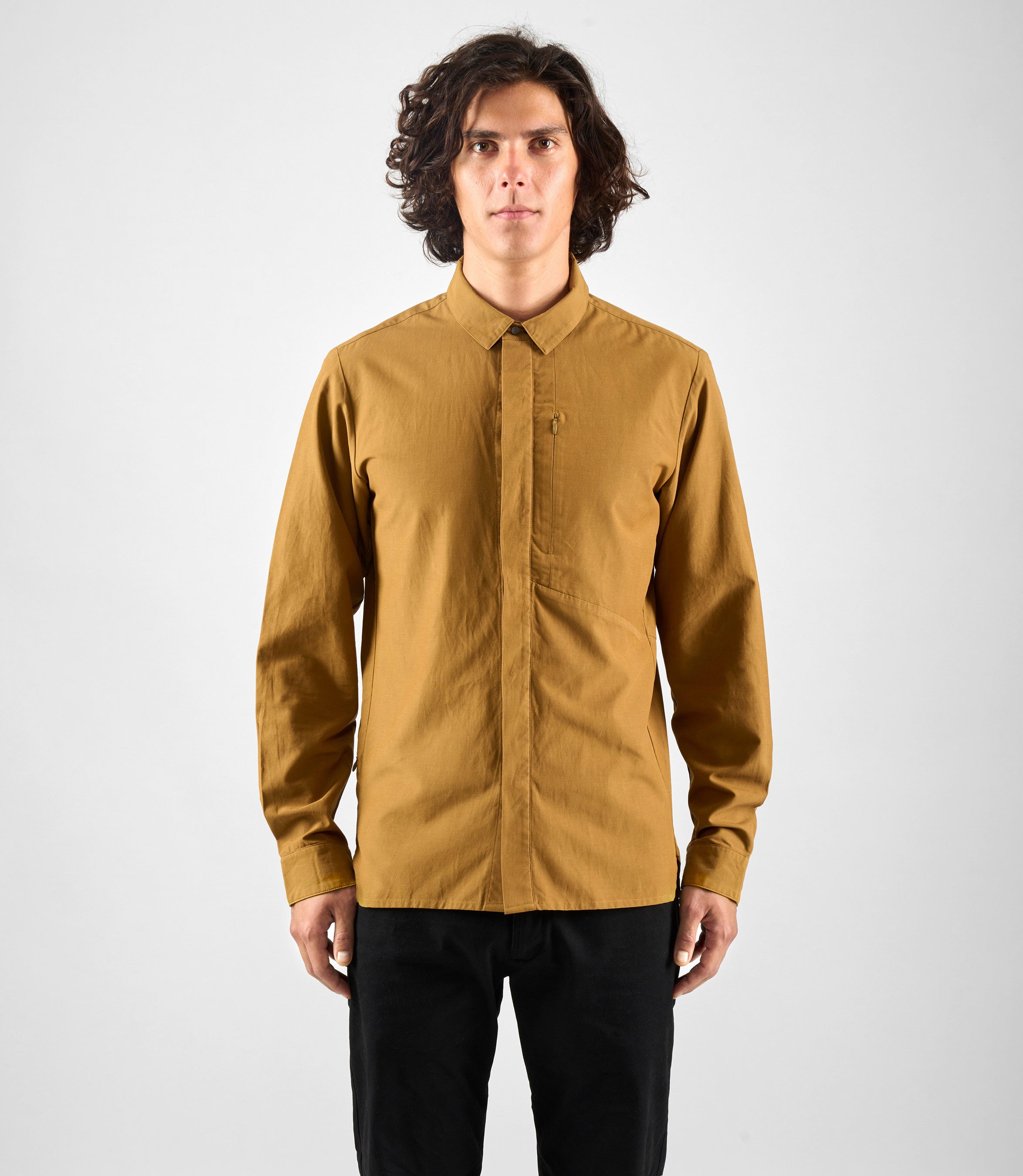 24SSTLI14PE_3_urban shirts brown lifewear front pedaled