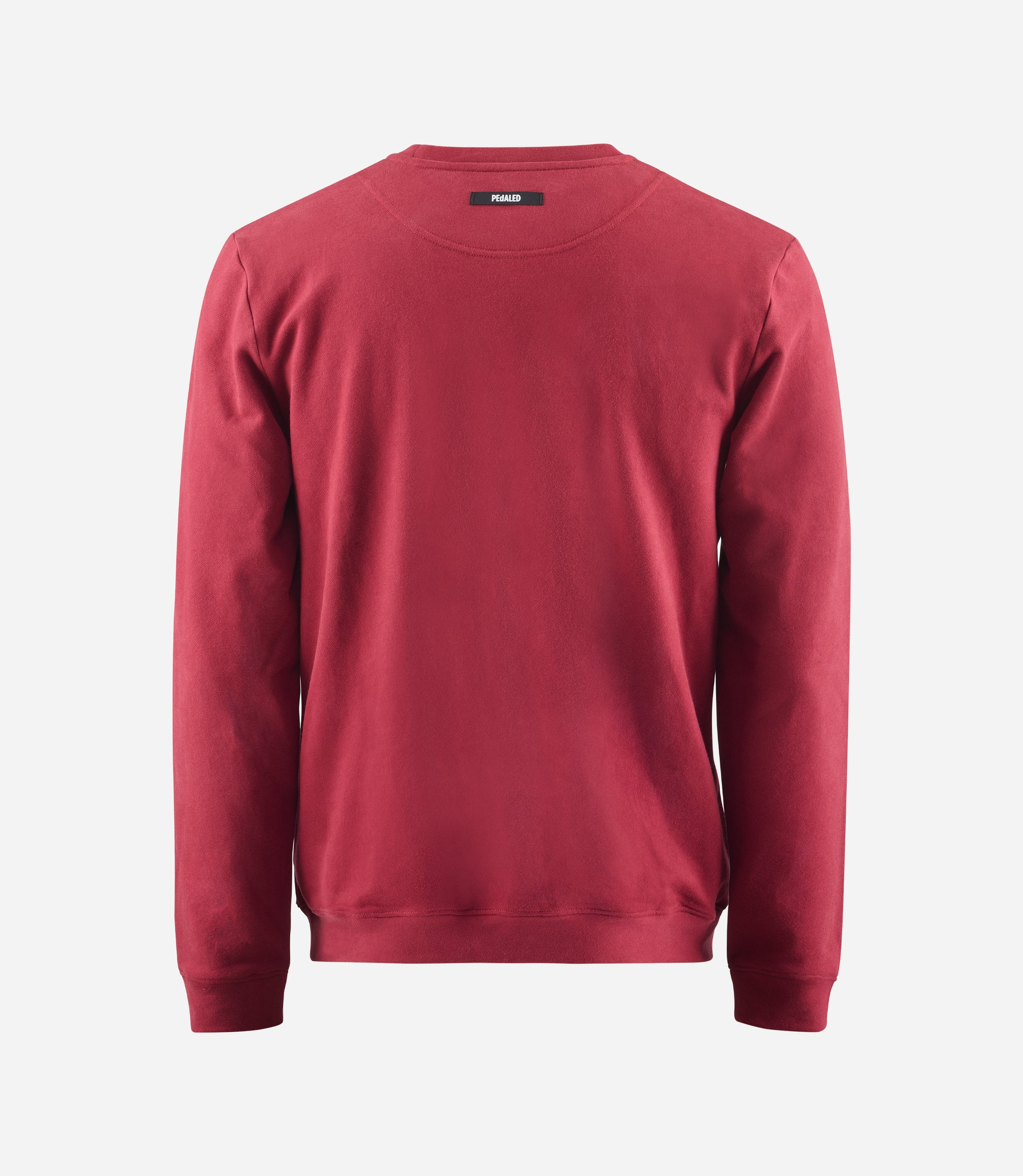 24SSWLO26PE_2_cotton sweatshirt burgundy logo back pedaled