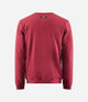 24SSWLO26PE_2_cotton sweatshirt burgundy logo back pedaled