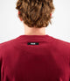 24SSWLO26PE_6_sweatshirt cotton burgundy logo back pedaled