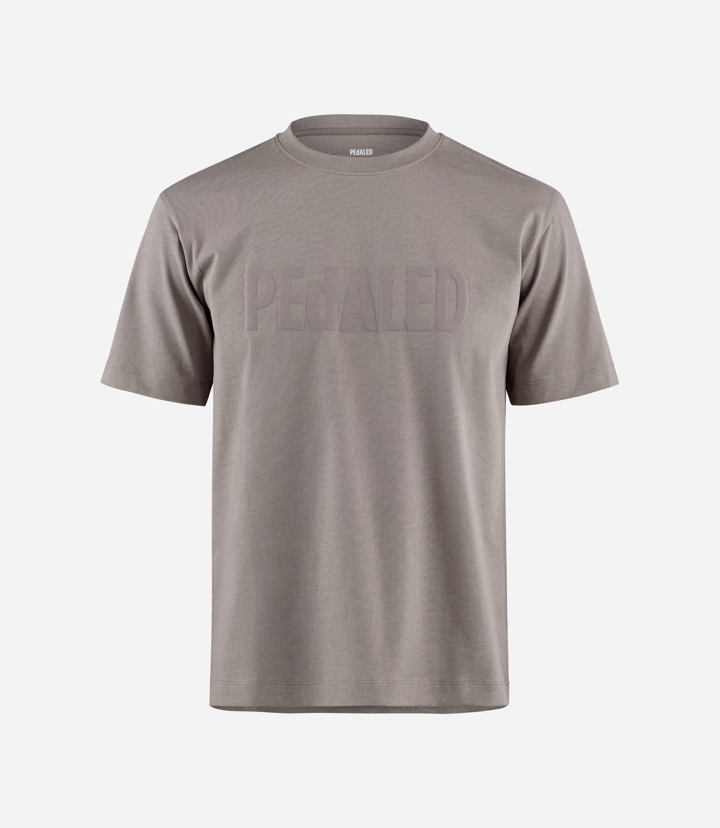 24STSLO02PE_1_cotton tshirt grey logo front pedaled