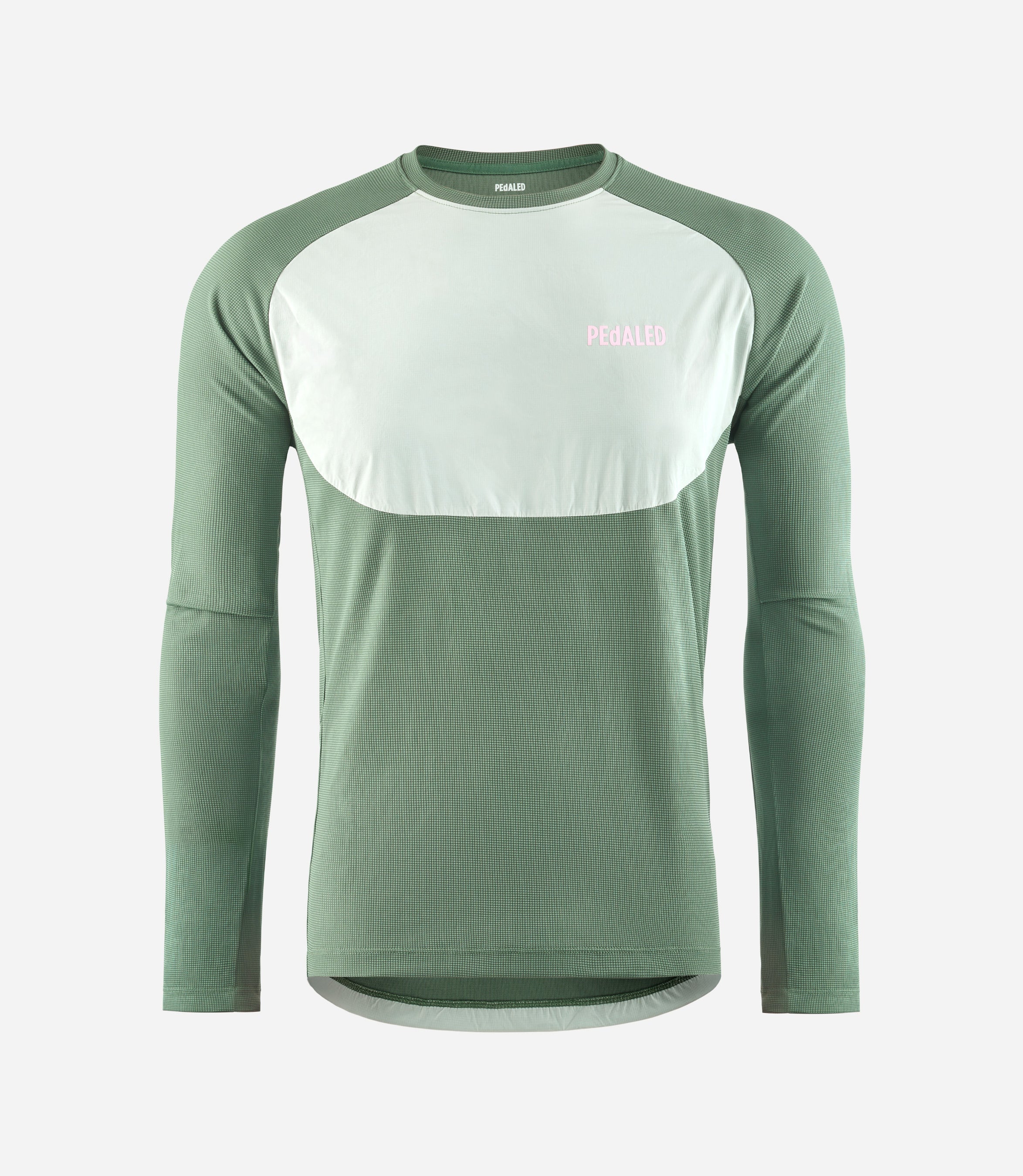 mountainbike longsleeve Men's MTB Powerdry Cycling Longsleeve T-Shirt Green
