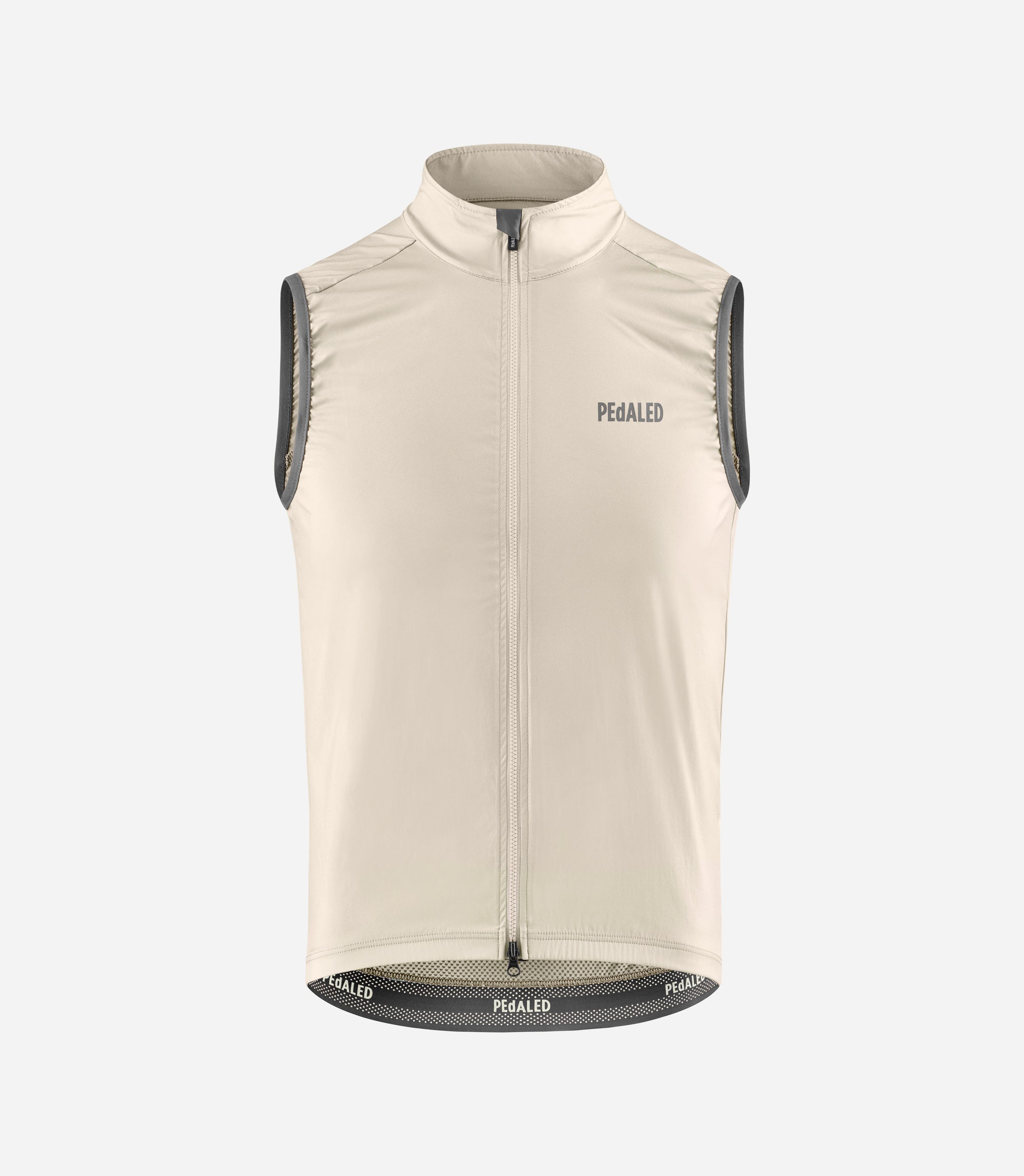 Windproof Bike Cycling Vest Beige for Men