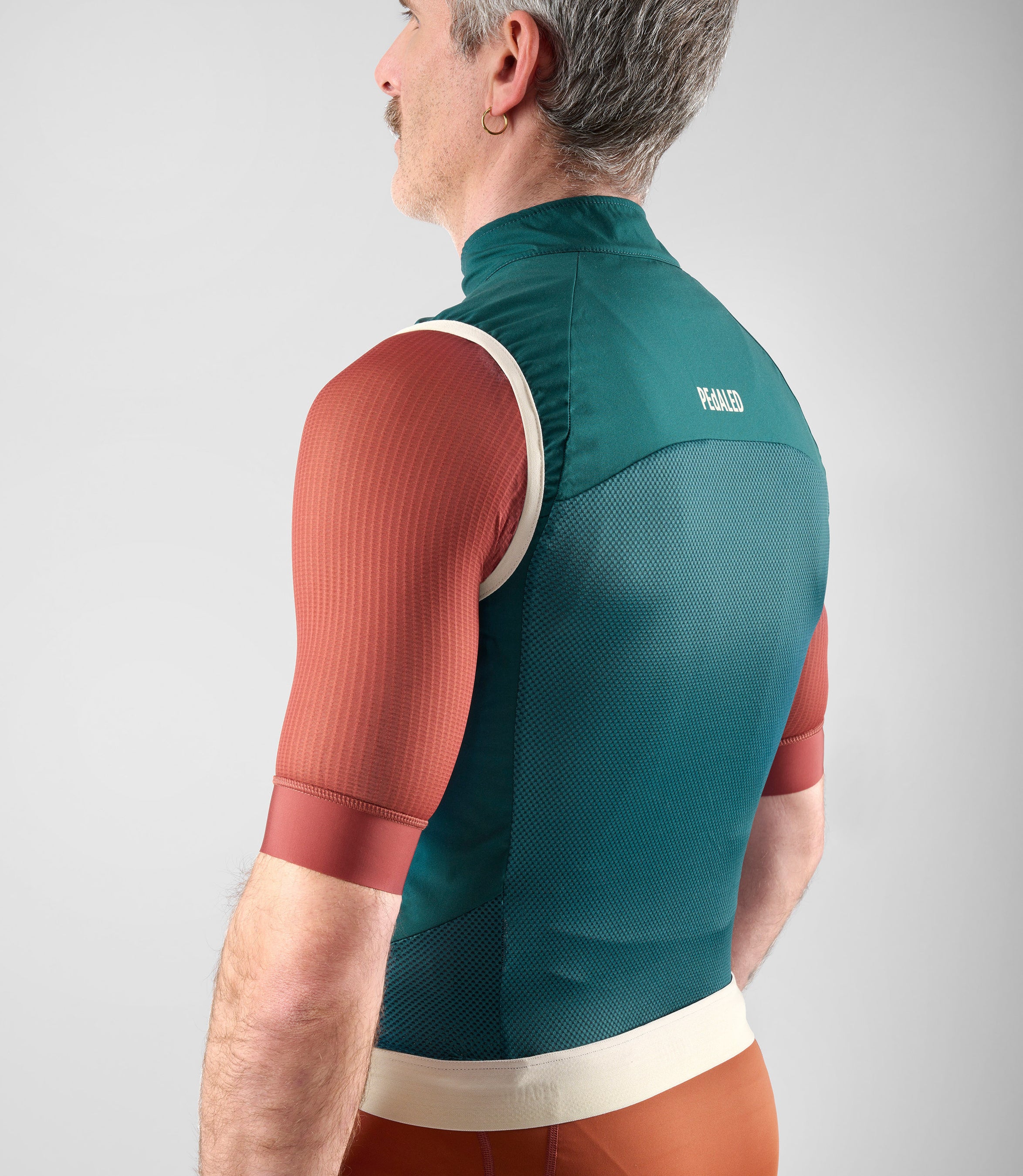 pedaled gilet Windproof Bike Cycling Vest Teal for Men