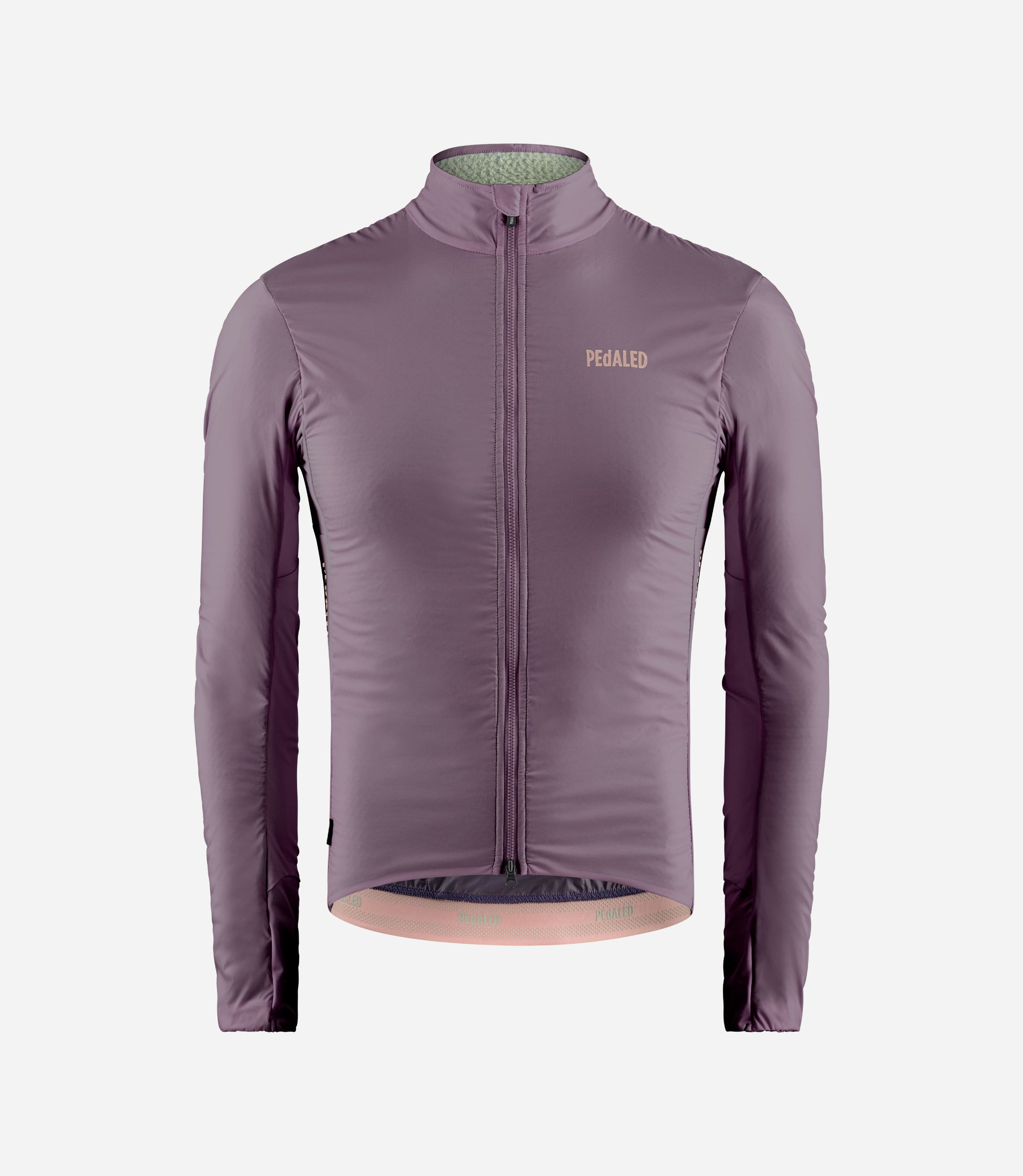 Insulated Bike Cycling Jacket Purple for Men PEdALED - Main Image