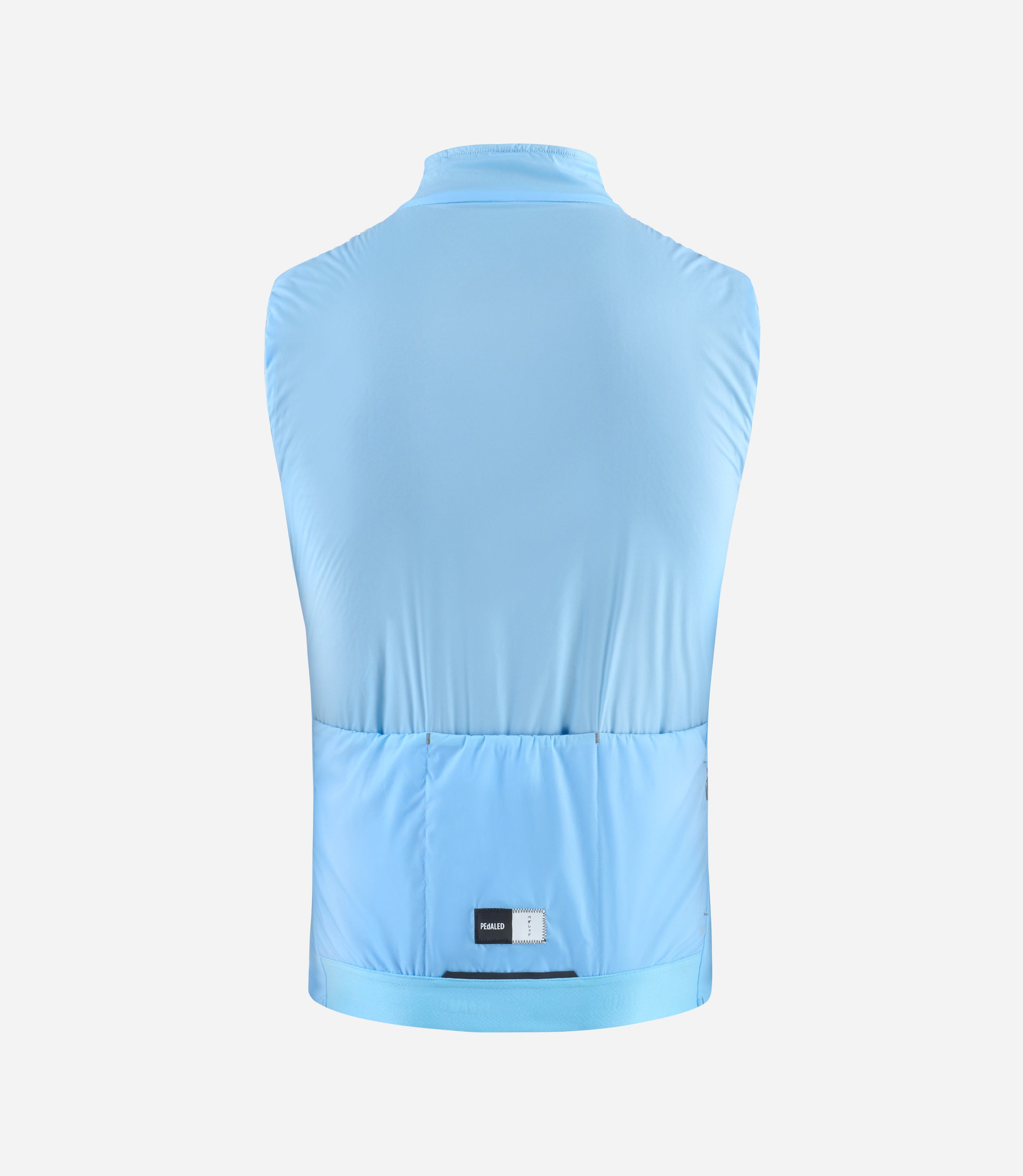24WAVEL08PE_2_men cycling insulated vest light blue polartec element back pedaled