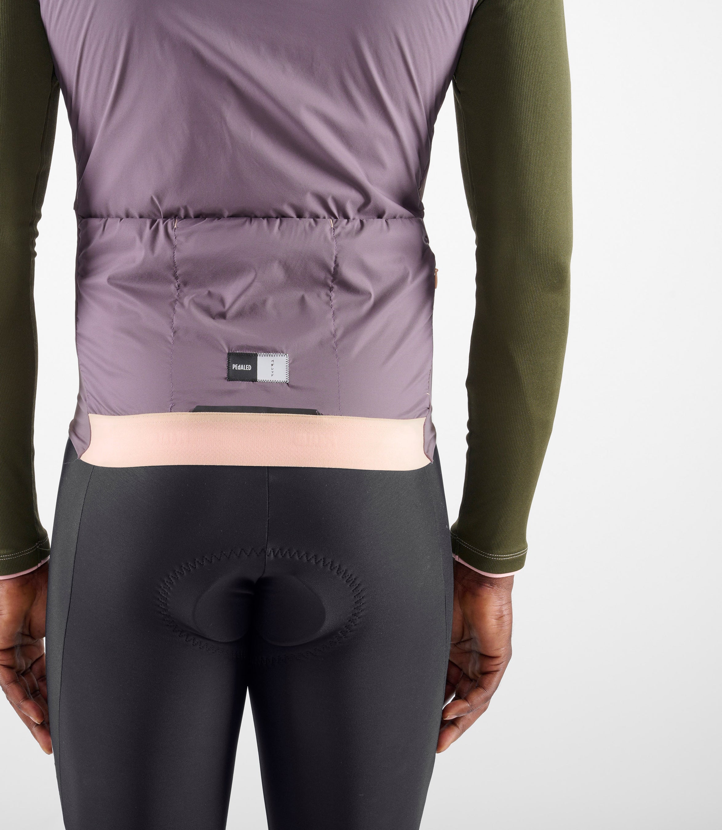 Insulated Bike Cycling Vest Purple for Men PEdALED1