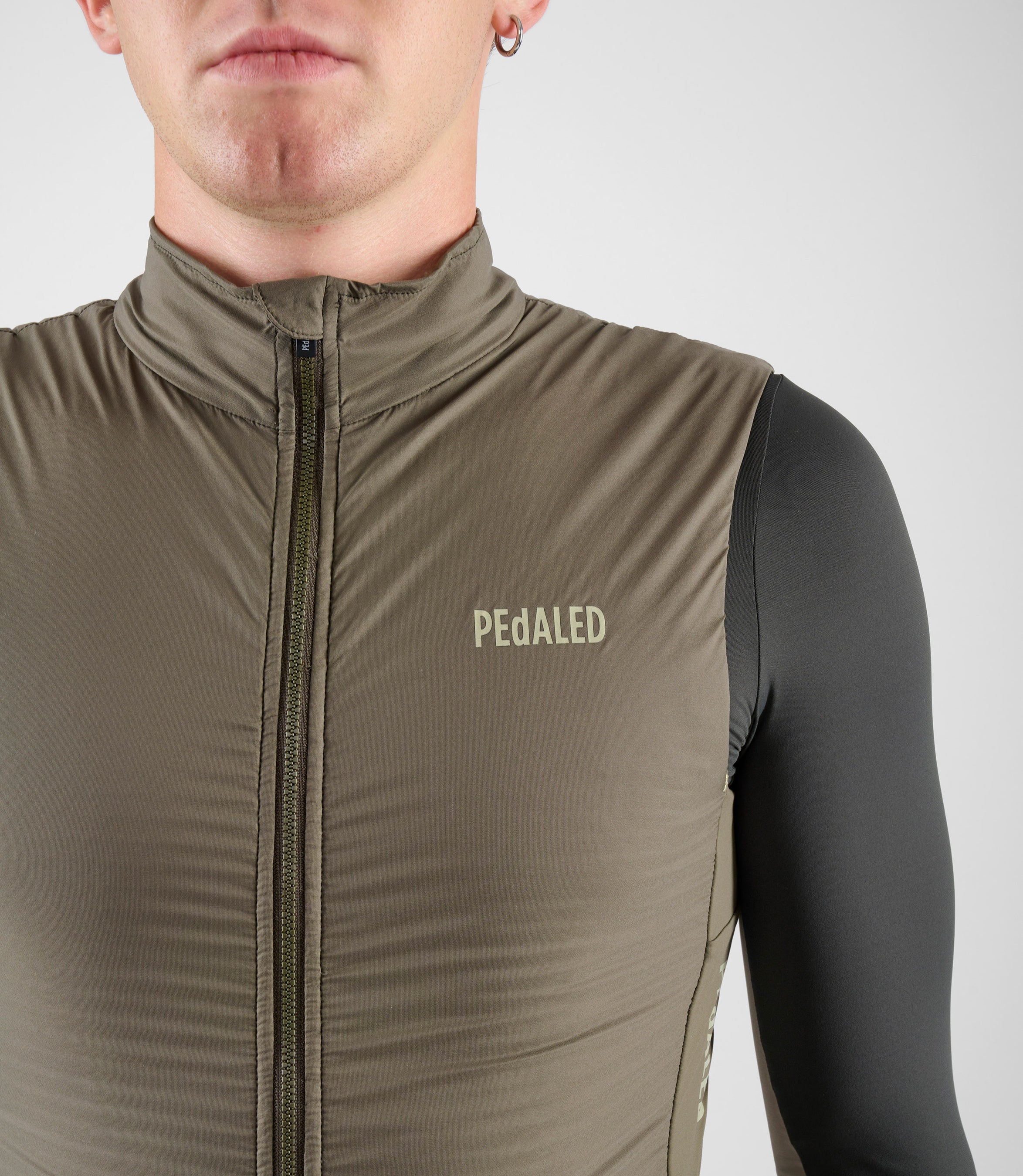 Insulated Bike Cycling Vest Green for Men