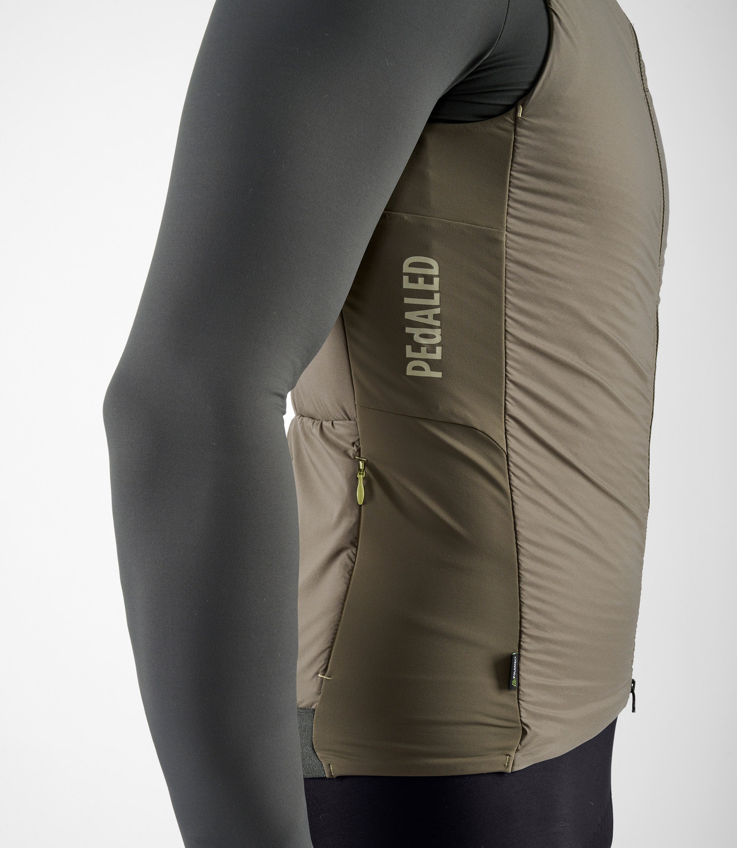 Insulated Bike Cycling Vest Green for Men | PEdALED