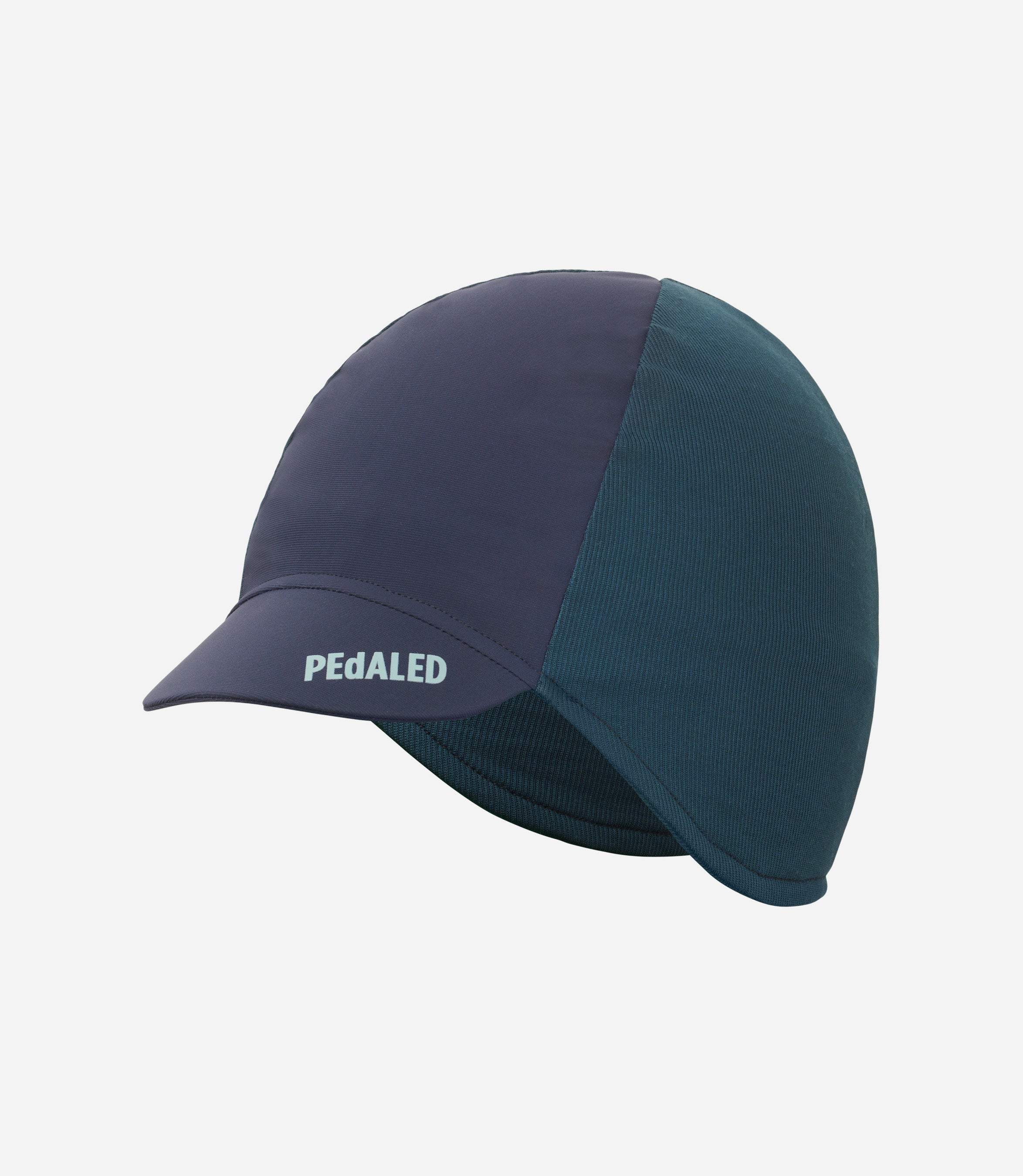 24WCAEL05PE_1_cycling merino cap navy element front pedaled