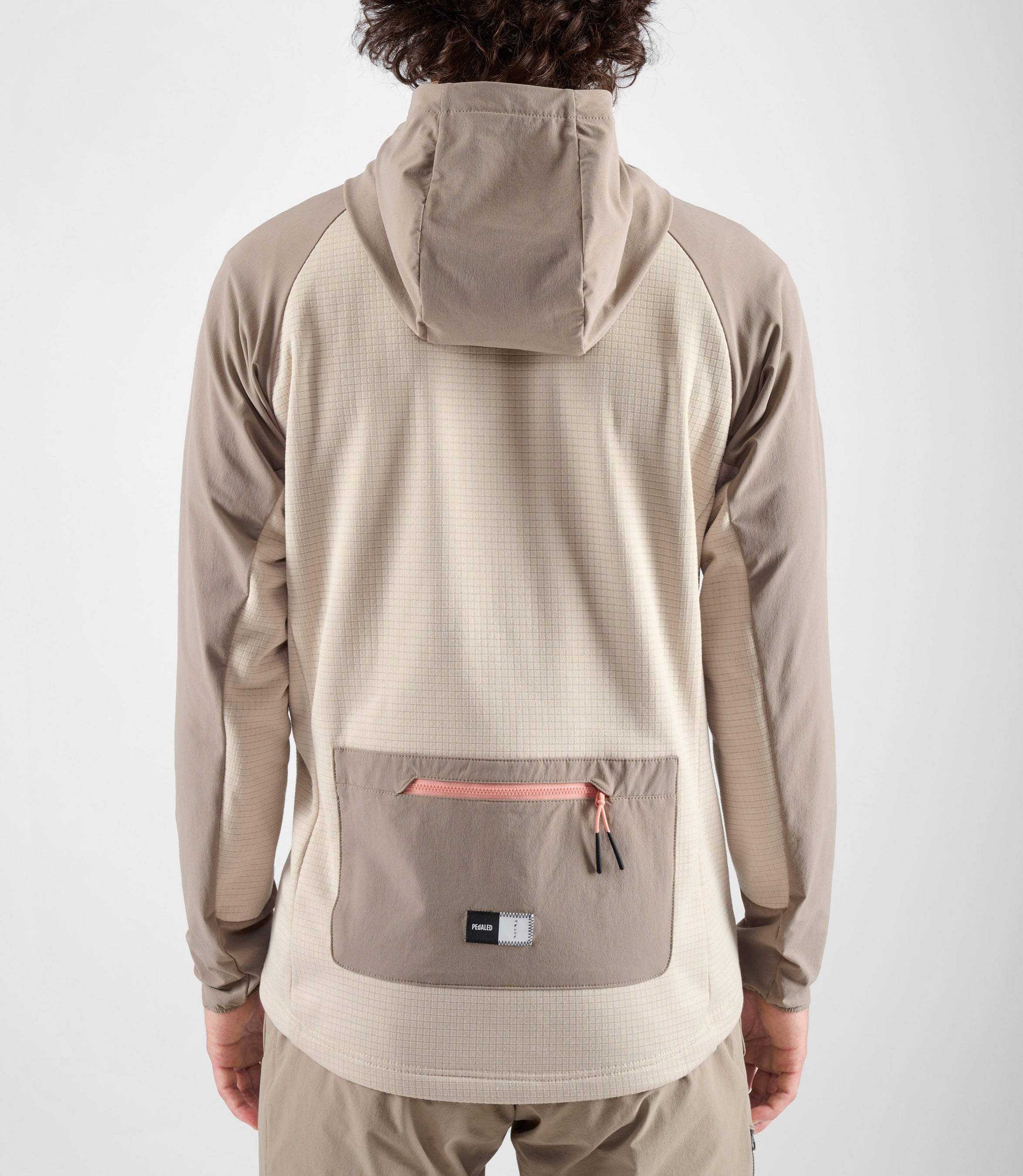 Men's Gravel Merino Cycling Hooded Jersey - Grey