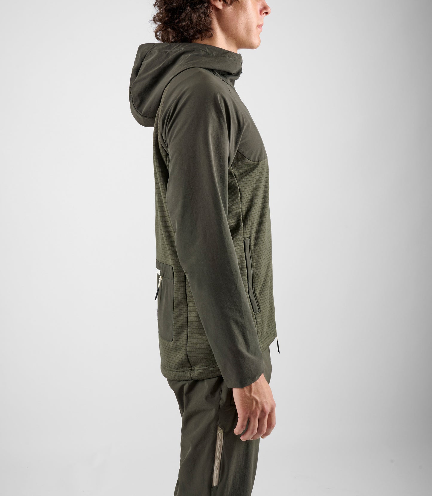 pedaled jary merino hooded jersey Men's Gravel Merino Cycling Hooded Jersey Dark Grey