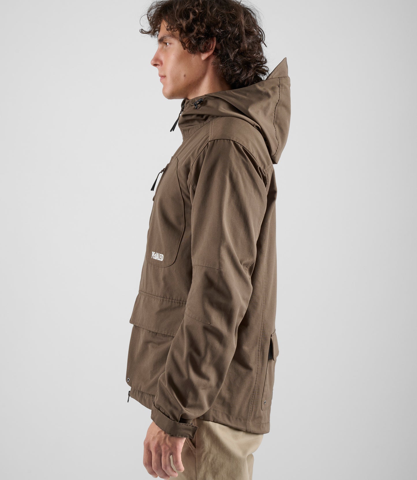pedaled jacke Men's Adventure Hooded Cycling Jacket - Brown