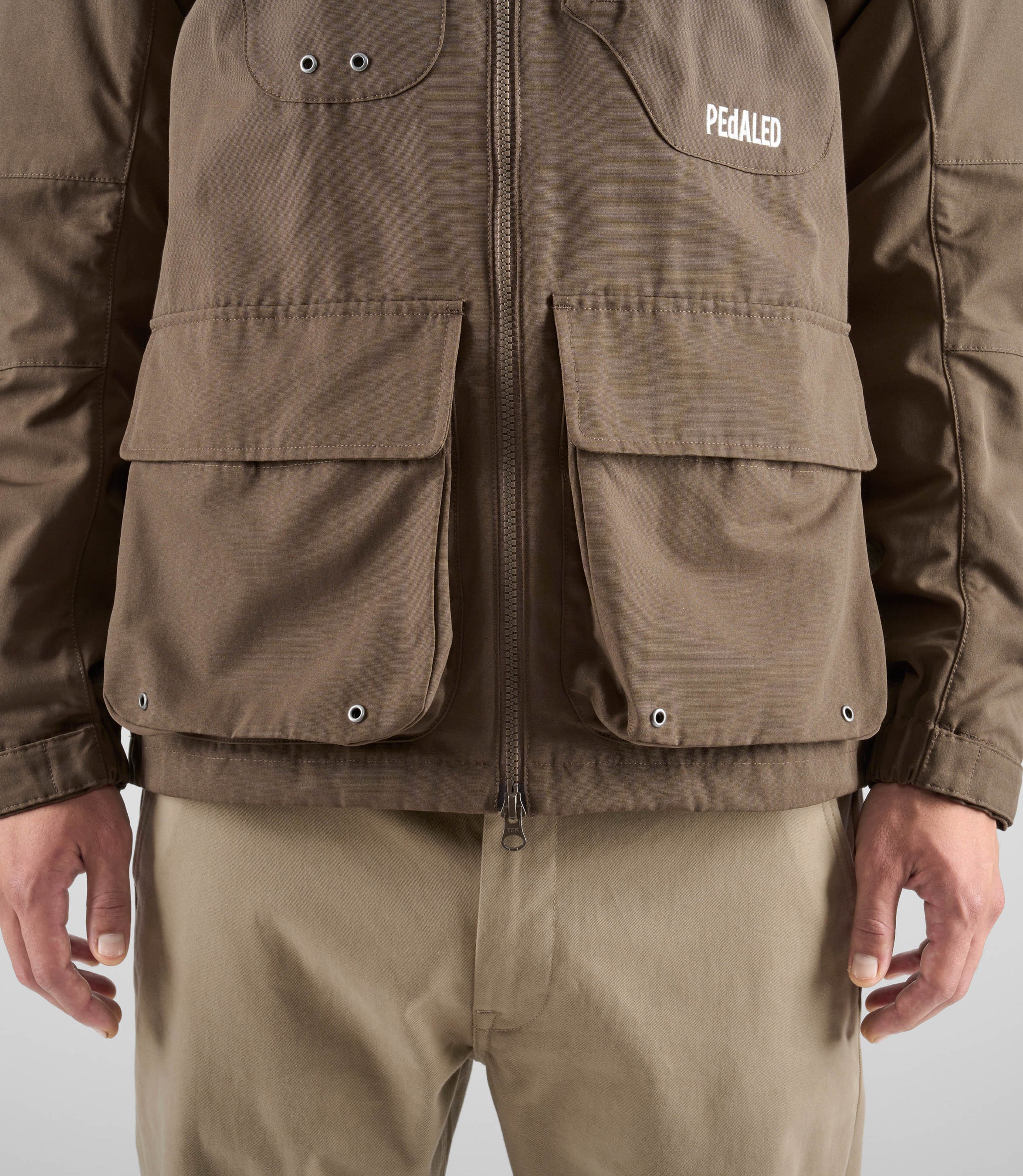 Men's Adventure Hooded Cycling Jacket - Brown