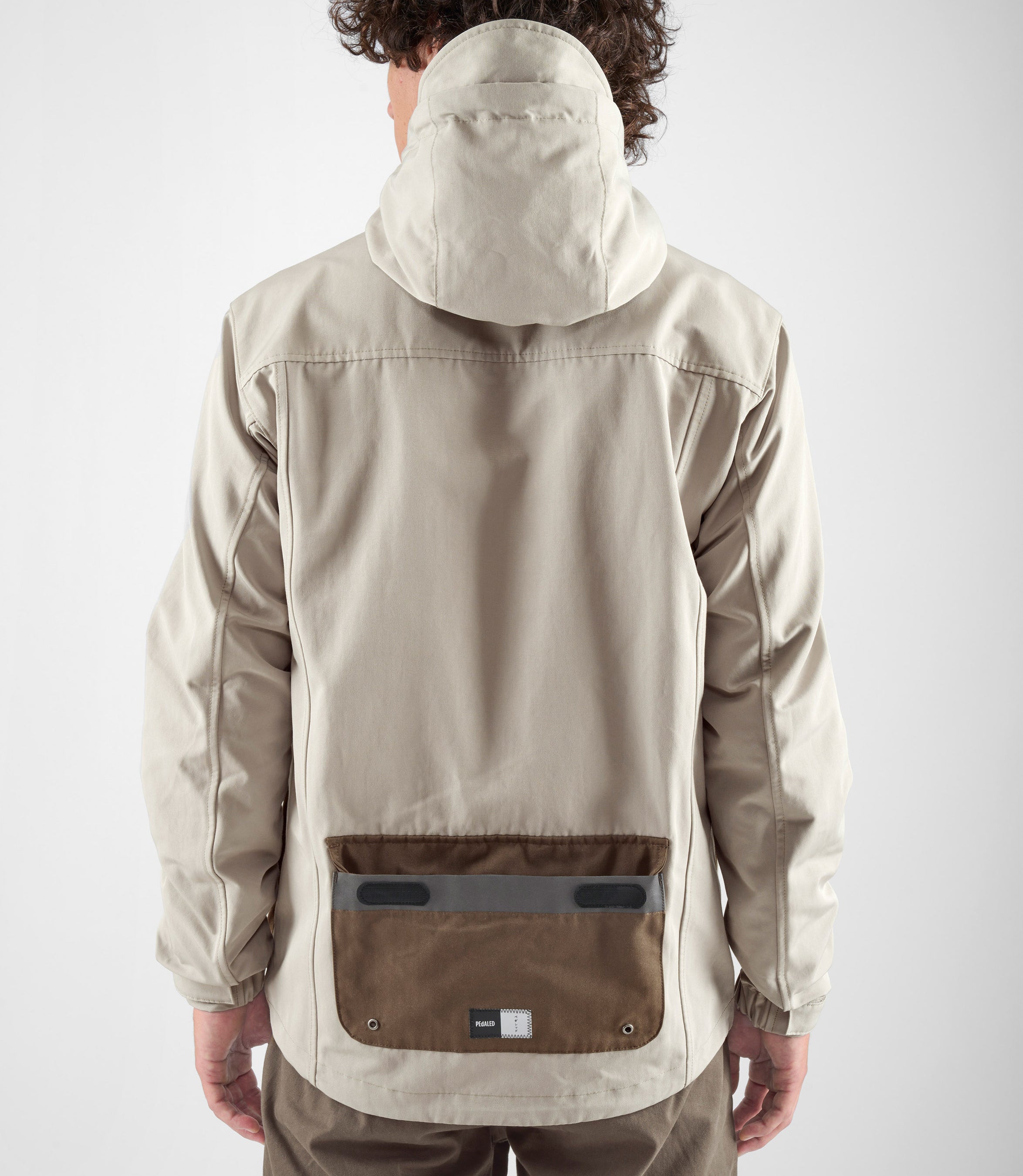 fahrradbekleidung jacke Herren Adventure Fahrradjacke mit Kapuze - Hellgrau