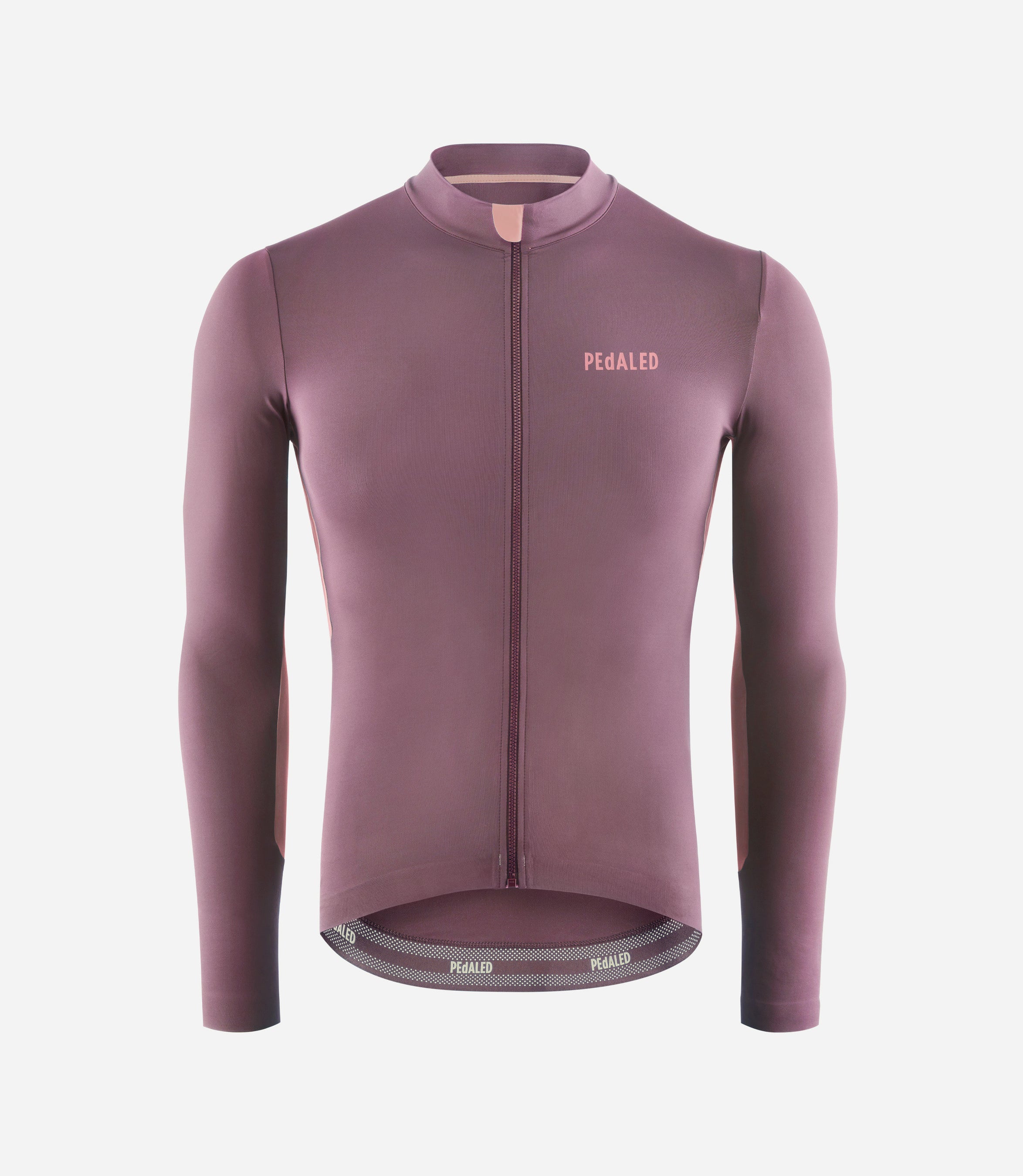 Long Sleeve Road Cycling Jersey Purple for Men PEdALED